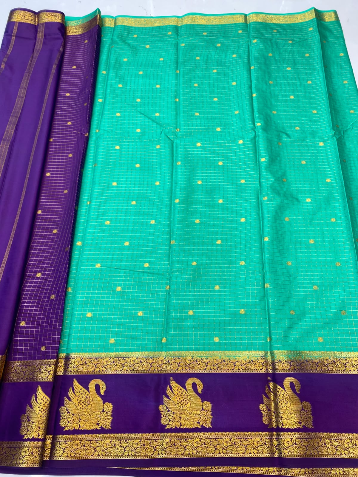 Mysore Chex Butta Saree(3261C-R23)