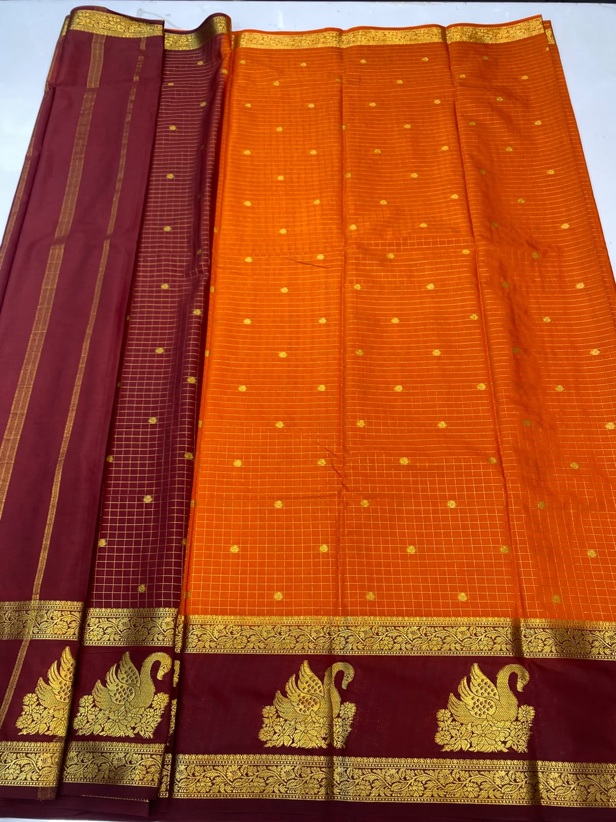Mysore Chex Butta Saree(3261C-R23)
