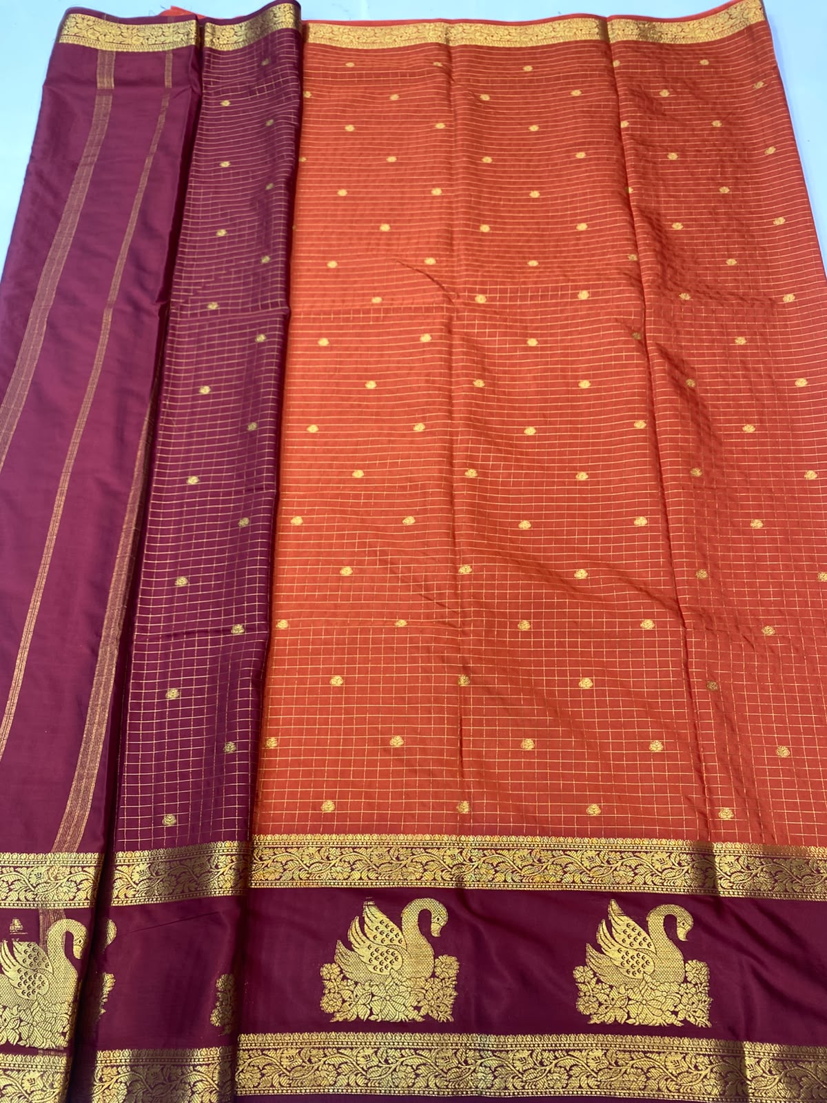 Mysore Chex Butta Saree(3261C-R23)