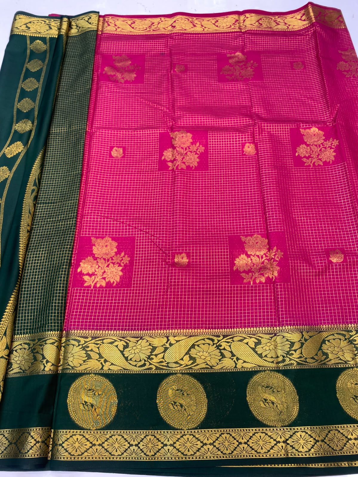 Mysore Chex Butta Saree(3624-R11)