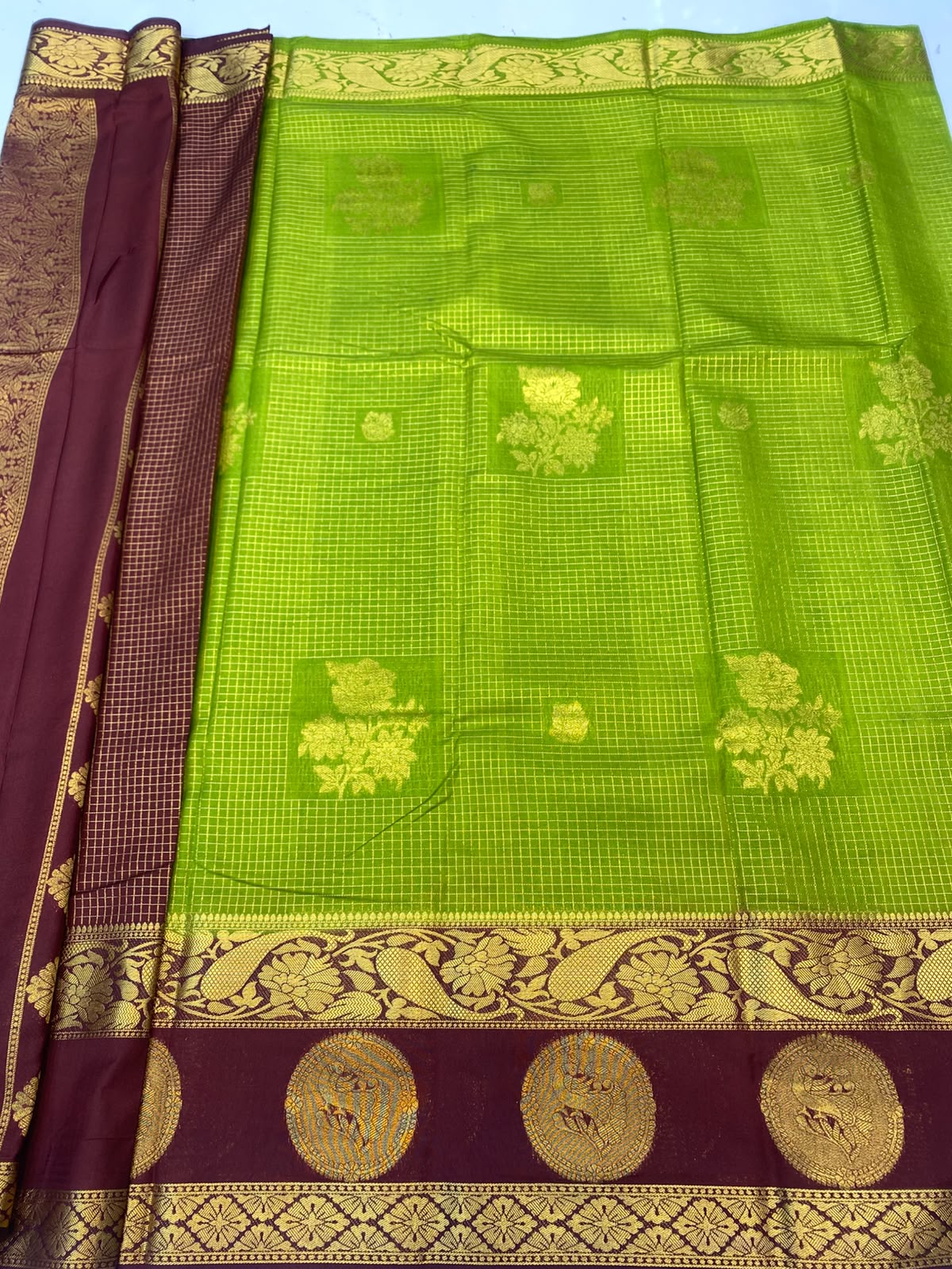 Mysore Chex Butta Saree(3624-R11)