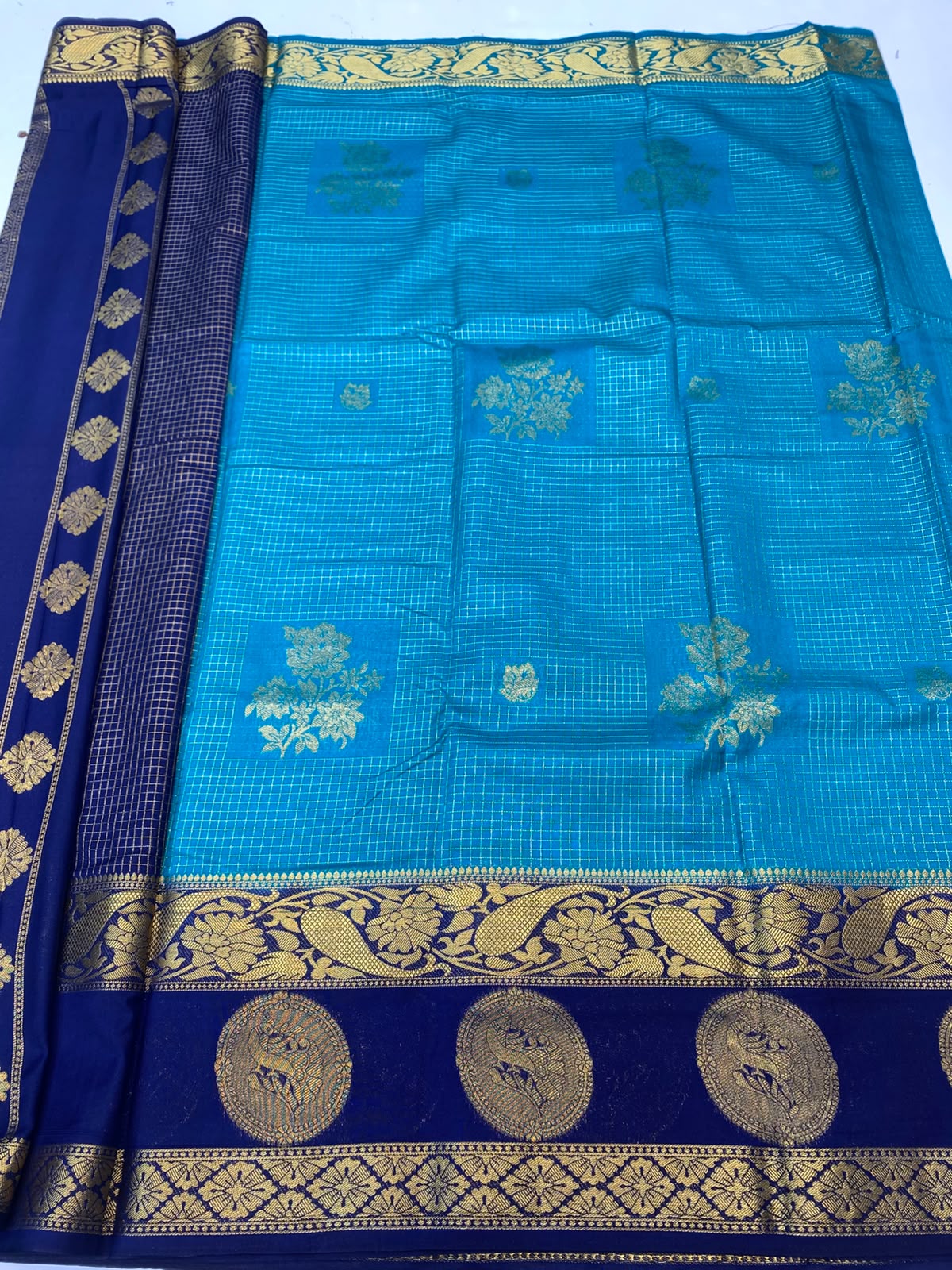 Mysore Chex Butta Saree(3624-R11)