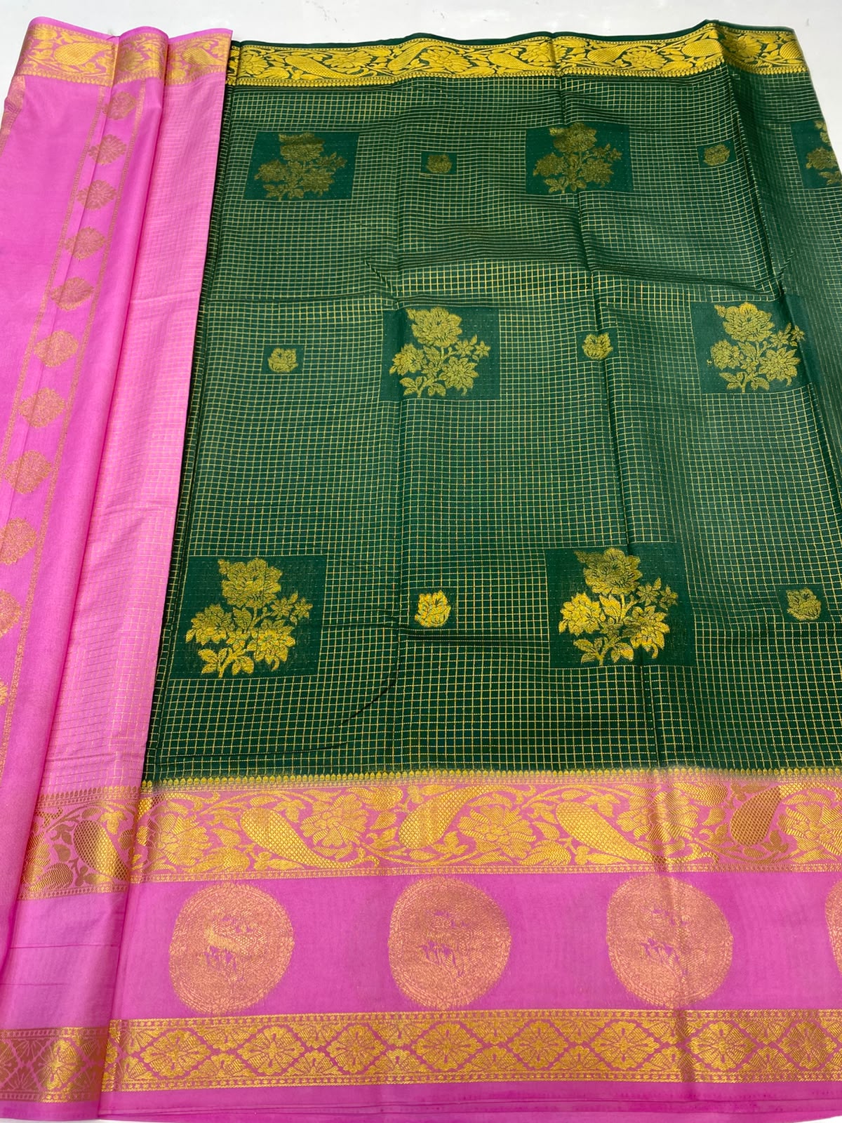 Mysore Chex Butta Saree(3624-R11)