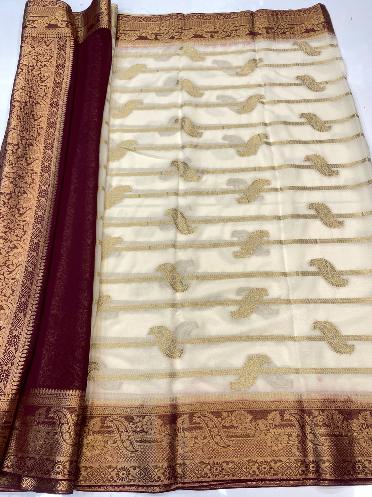 Khaddi Georgette Saree(3493D-R18)