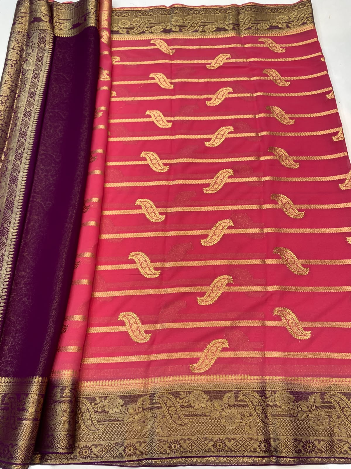 Khaddi Georgette Saree(3493D-R18)