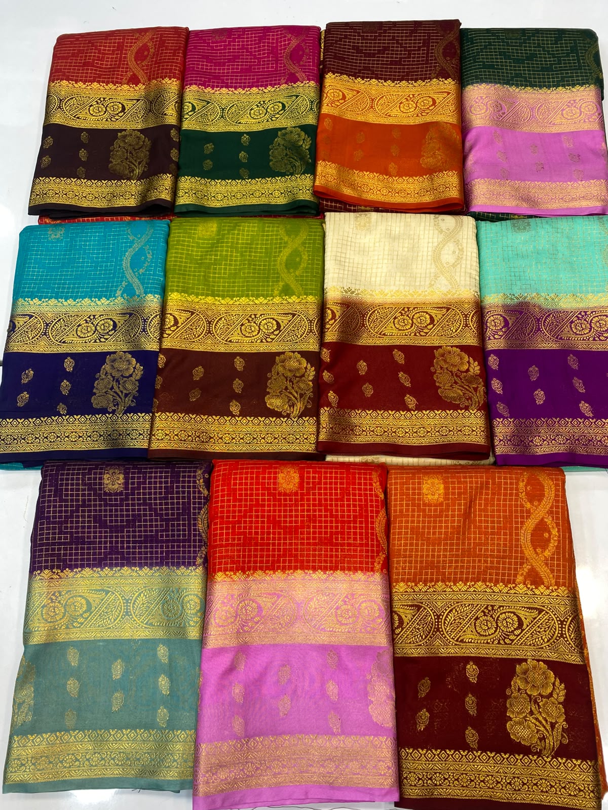 Mysore Chex Butta Saree(3624A-R24)
