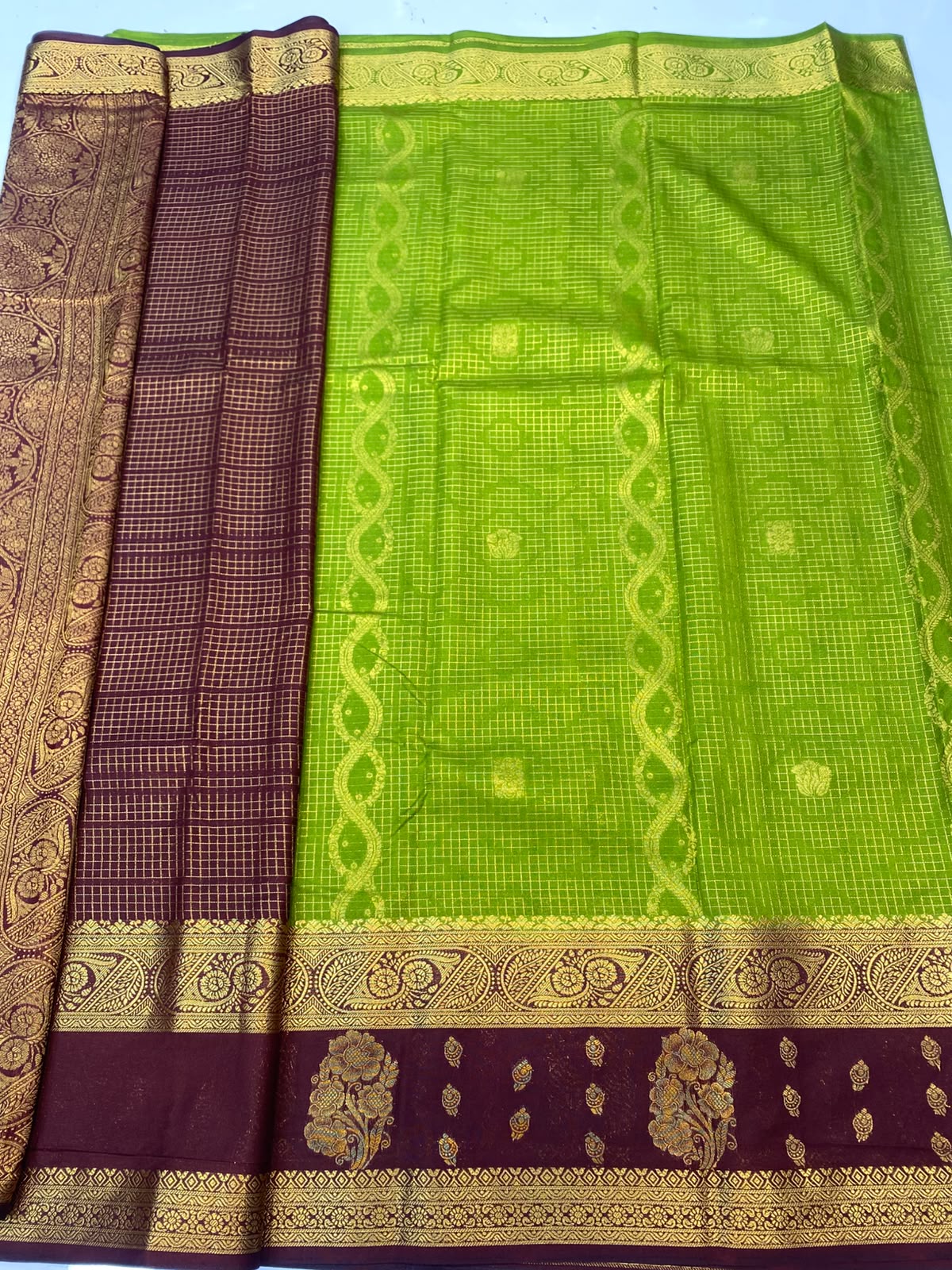 Mysore Chex Butta Saree(3624A-R24)