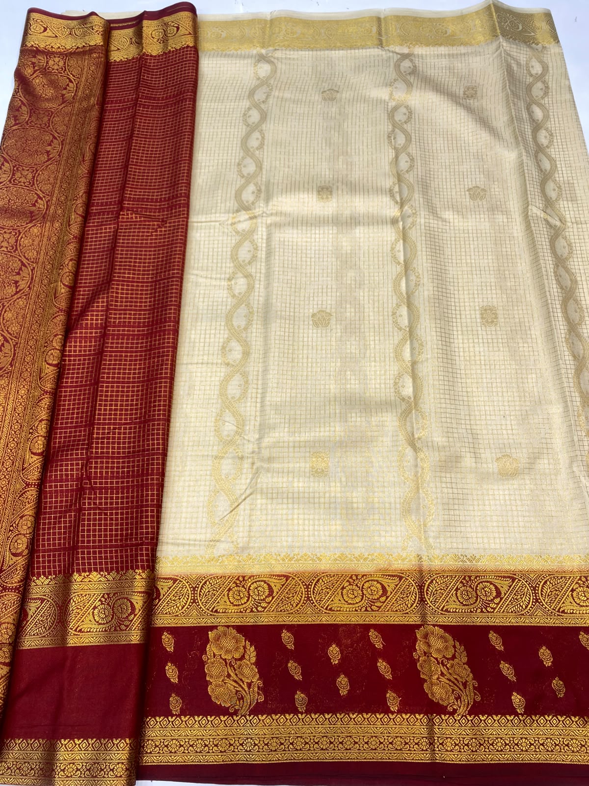 Mysore Chex Butta Saree(3624A-R24)