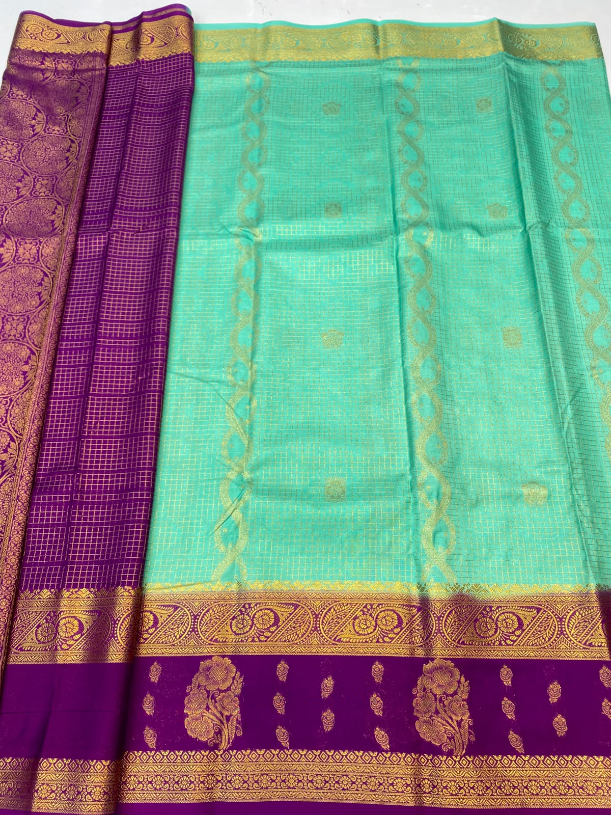 Mysore Chex Butta Saree(3624A-R24)