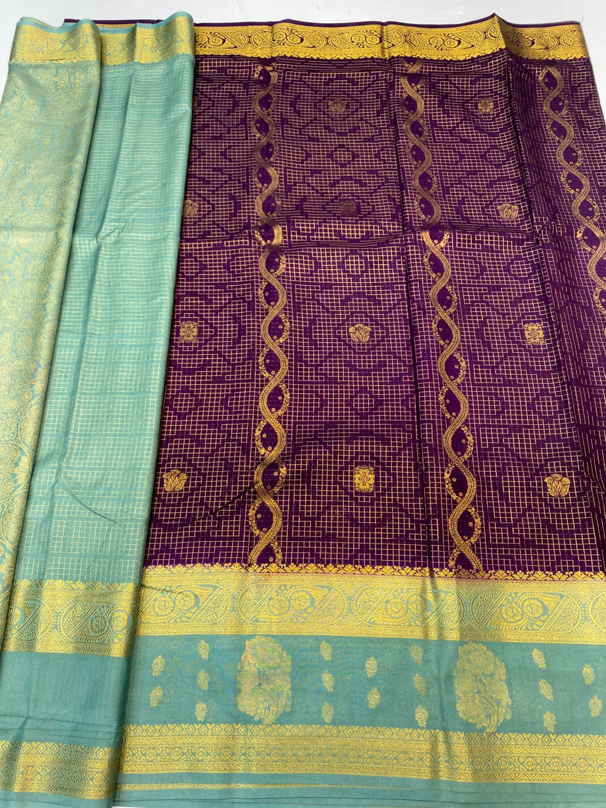 Mysore Chex Butta Saree(3624A-R24)
