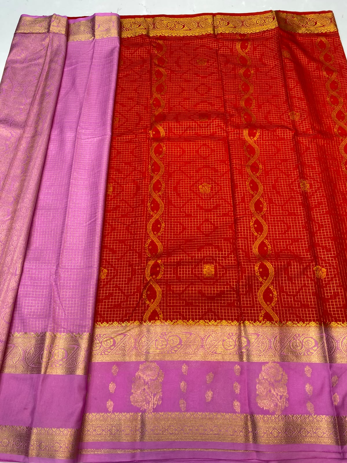 Mysore Chex Butta Saree(3624A-R24)