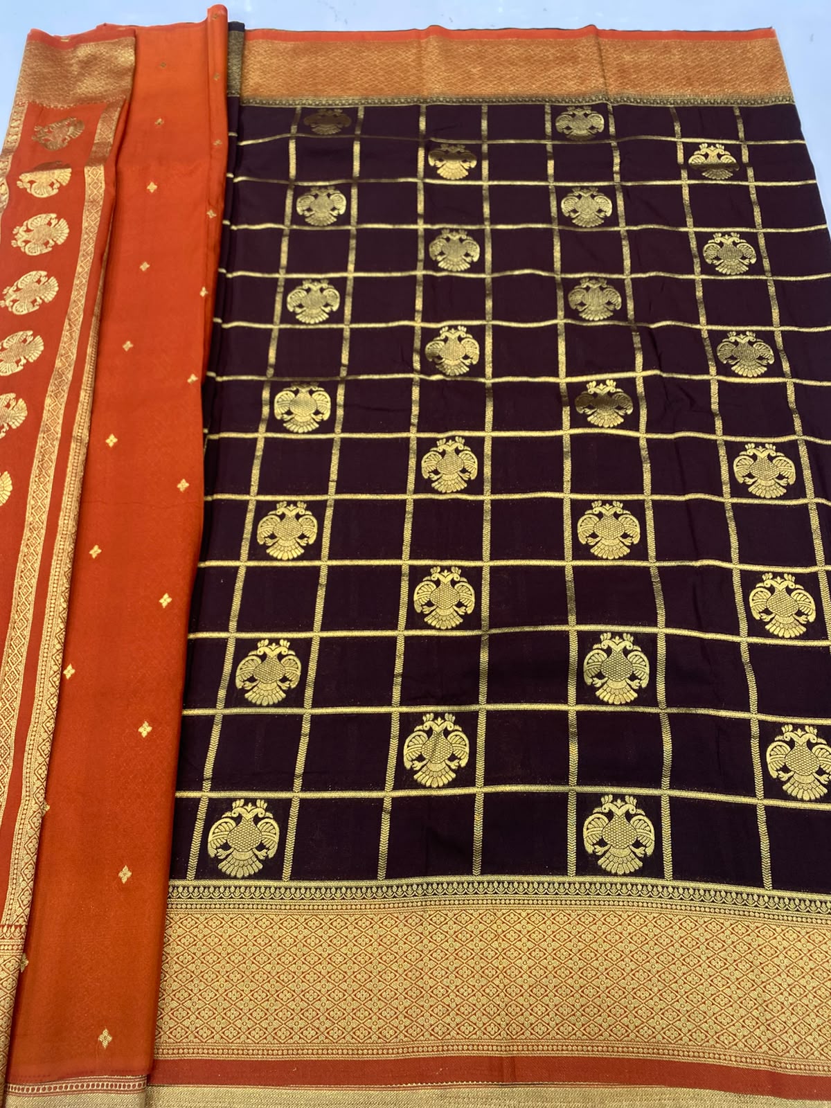 Khaddi Georgette Saree(3787-R26)