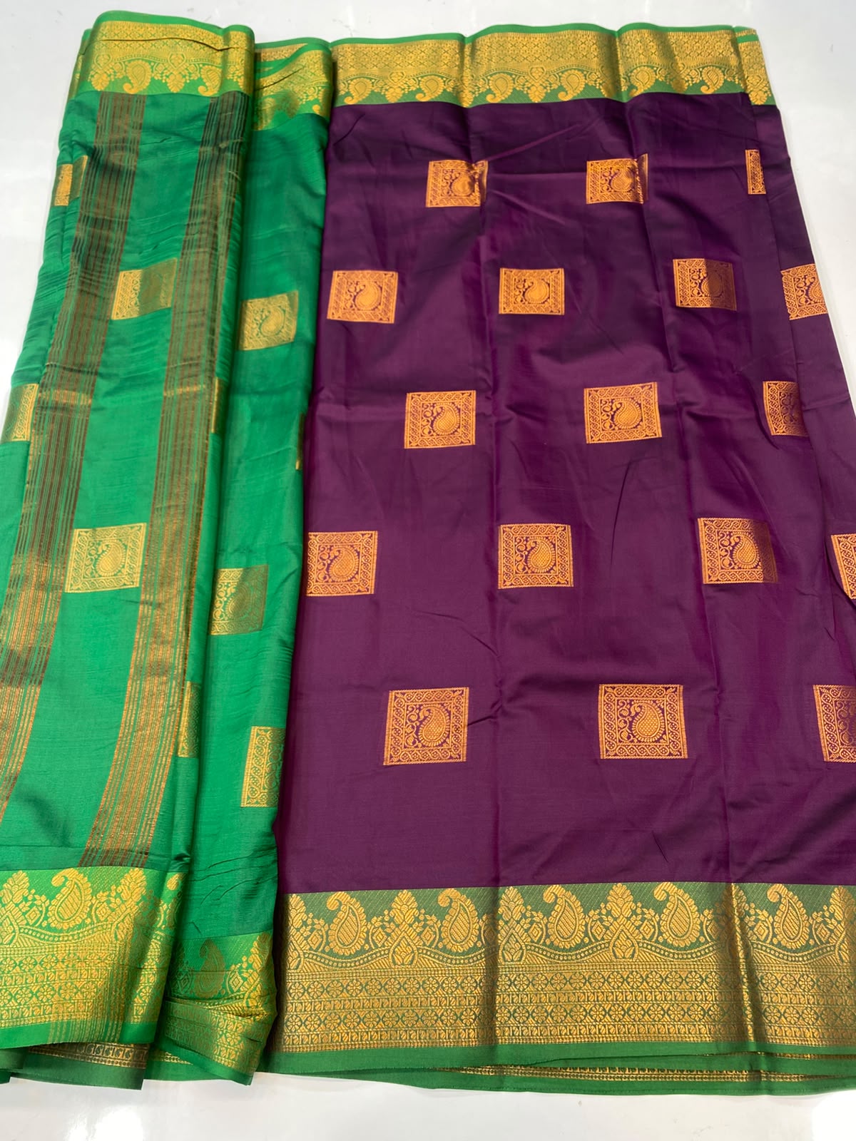 Semi Silk Butta Saree(3796-R19)