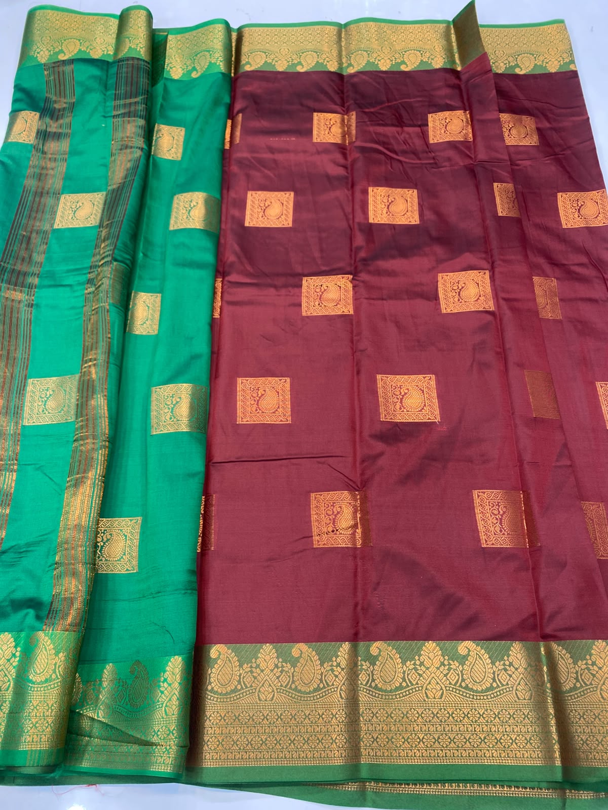 Semi Silk Butta Saree(3796-R19)