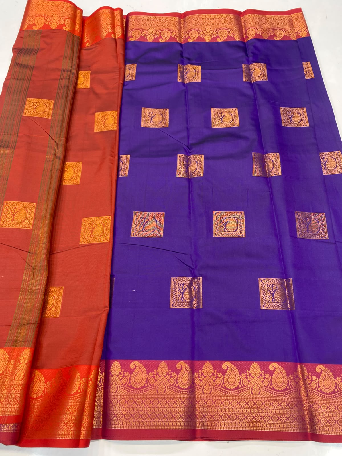 Semi Silk Butta Saree(3796-R19)