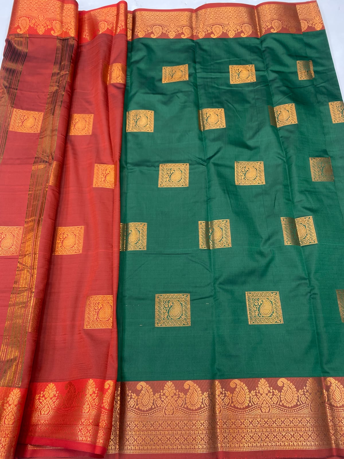 Semi Silk Butta Saree(3796-R19)