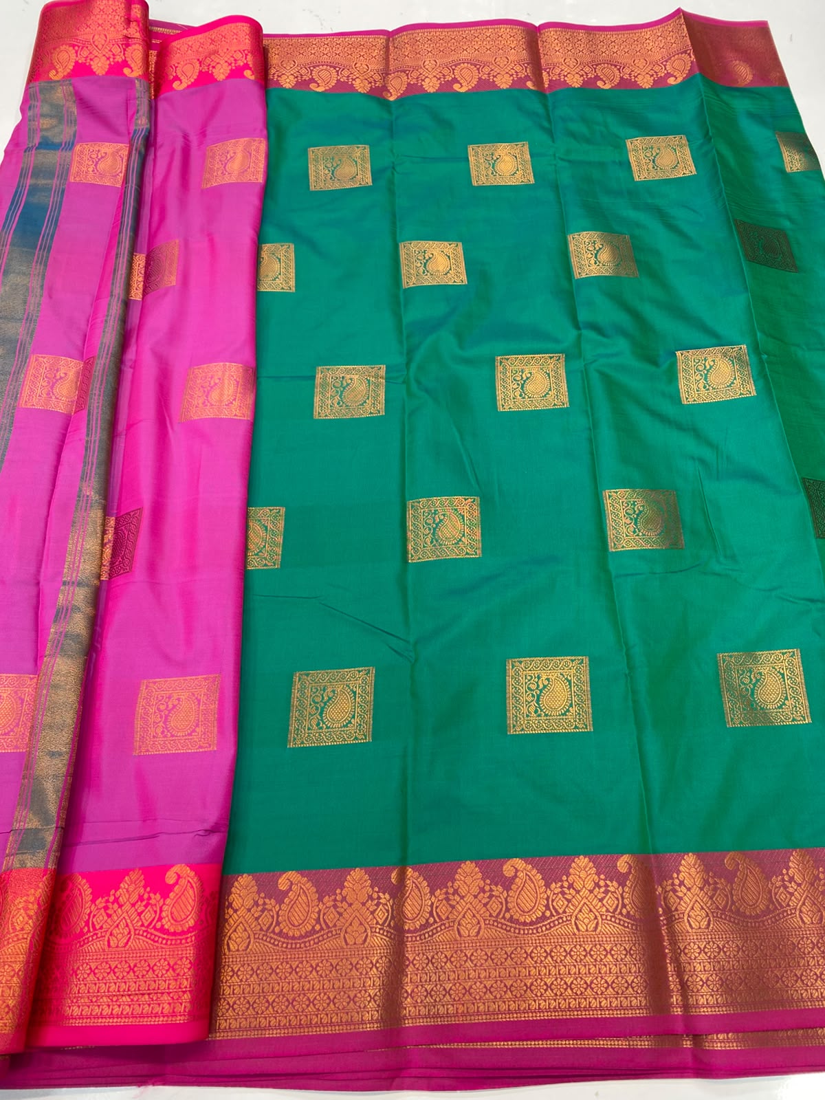 Semi Silk Butta Saree(3796-R19)