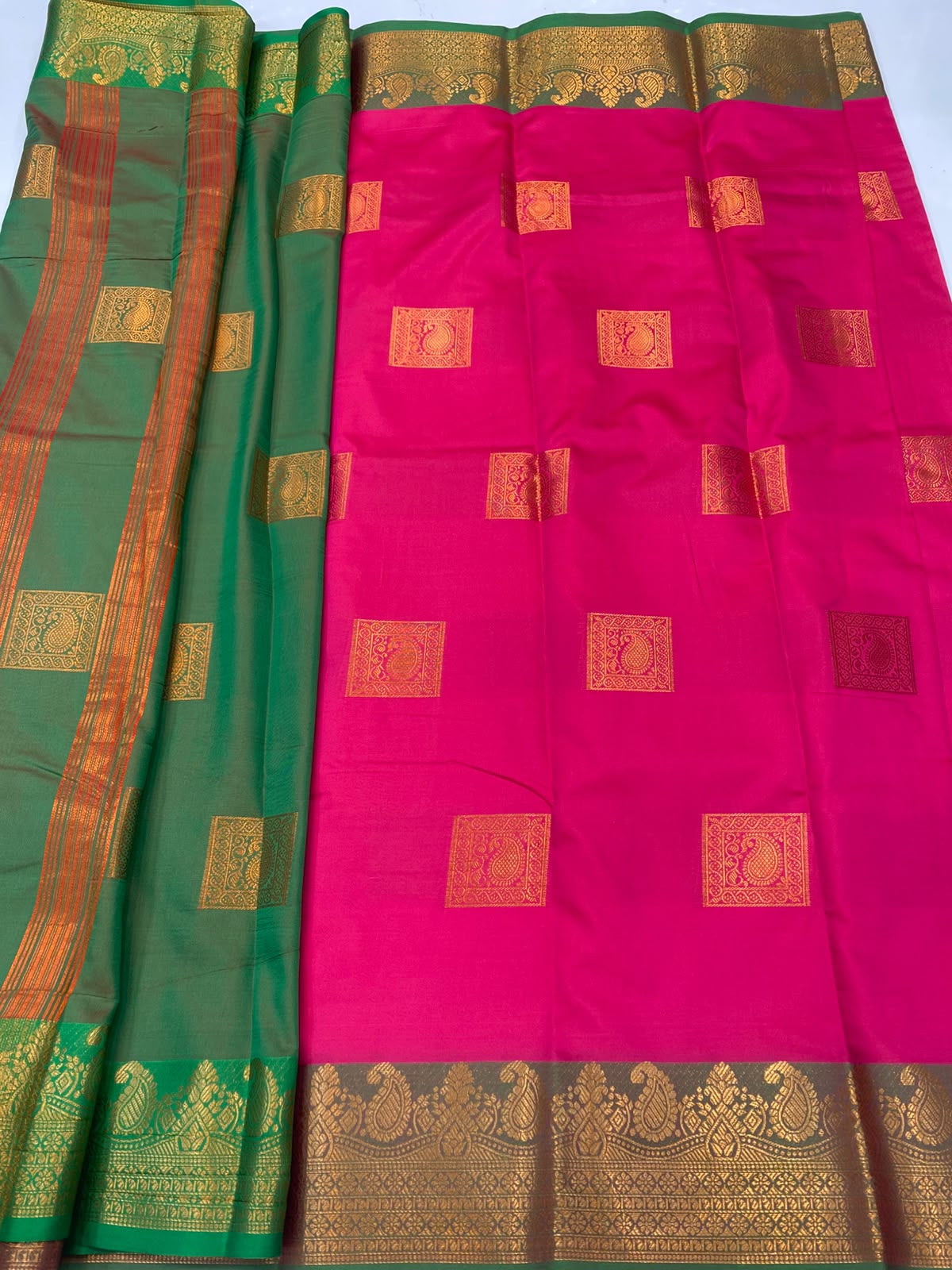Semi Silk Butta Saree(3796-R19)
