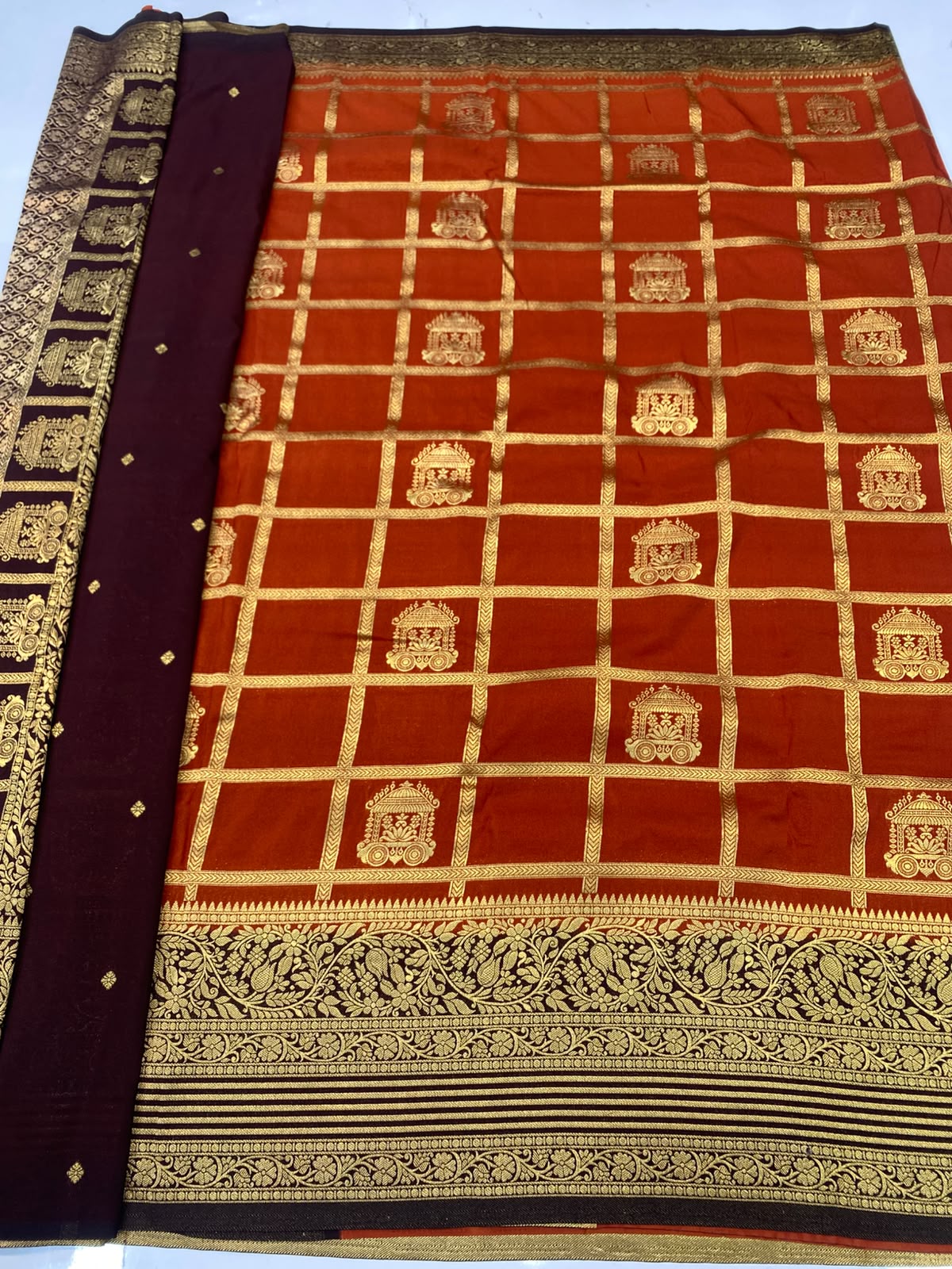 Khaddi Georgette Saree(2787A-R12)