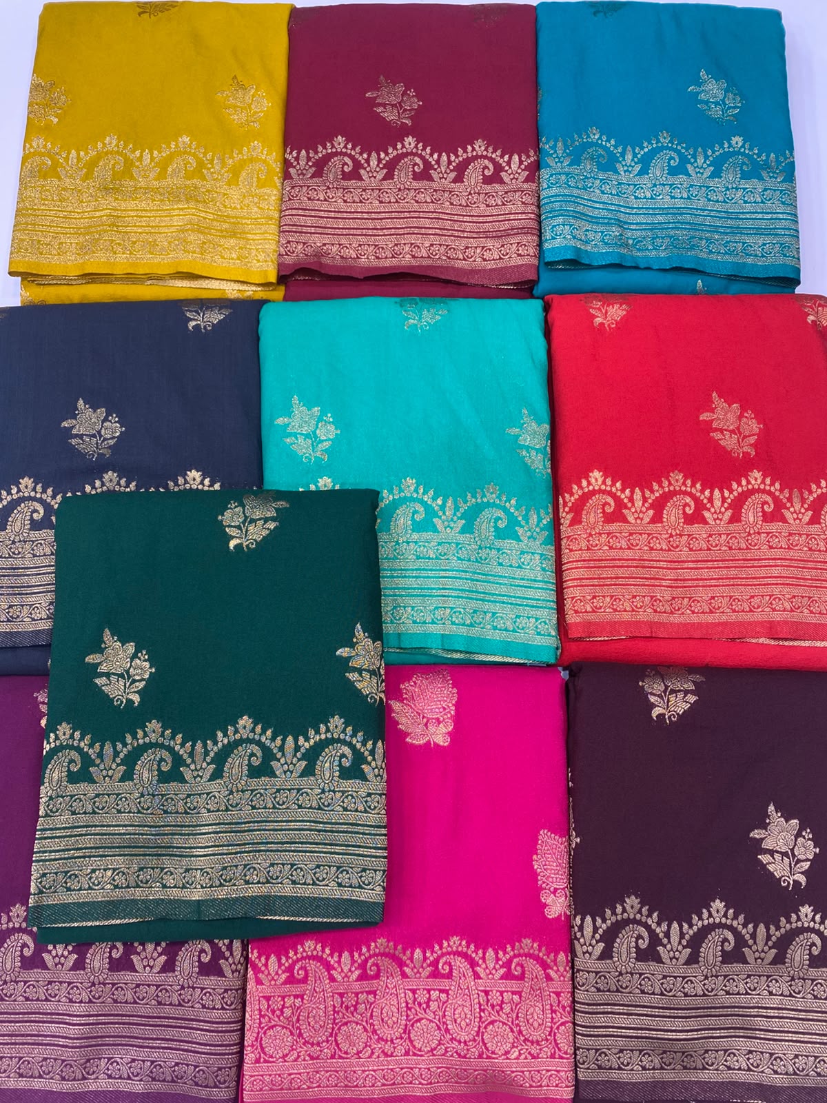 Georgette Saree(3786-R16)