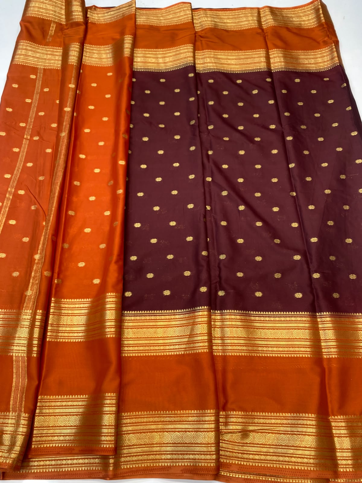 Mysore Crepe Zari Border Saree (3545A-R7)