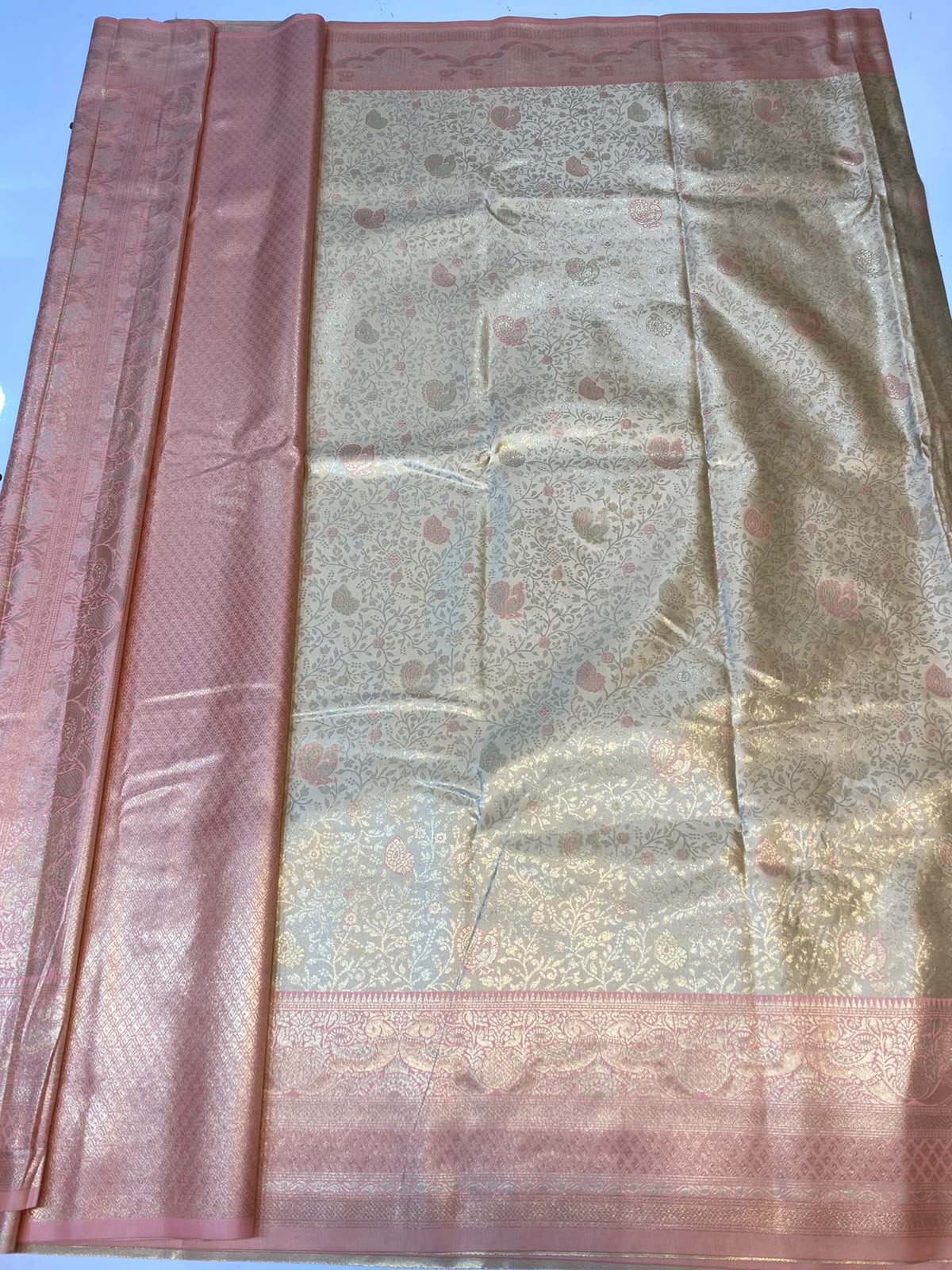 Semi Silk Butta Saree(3778-R5)