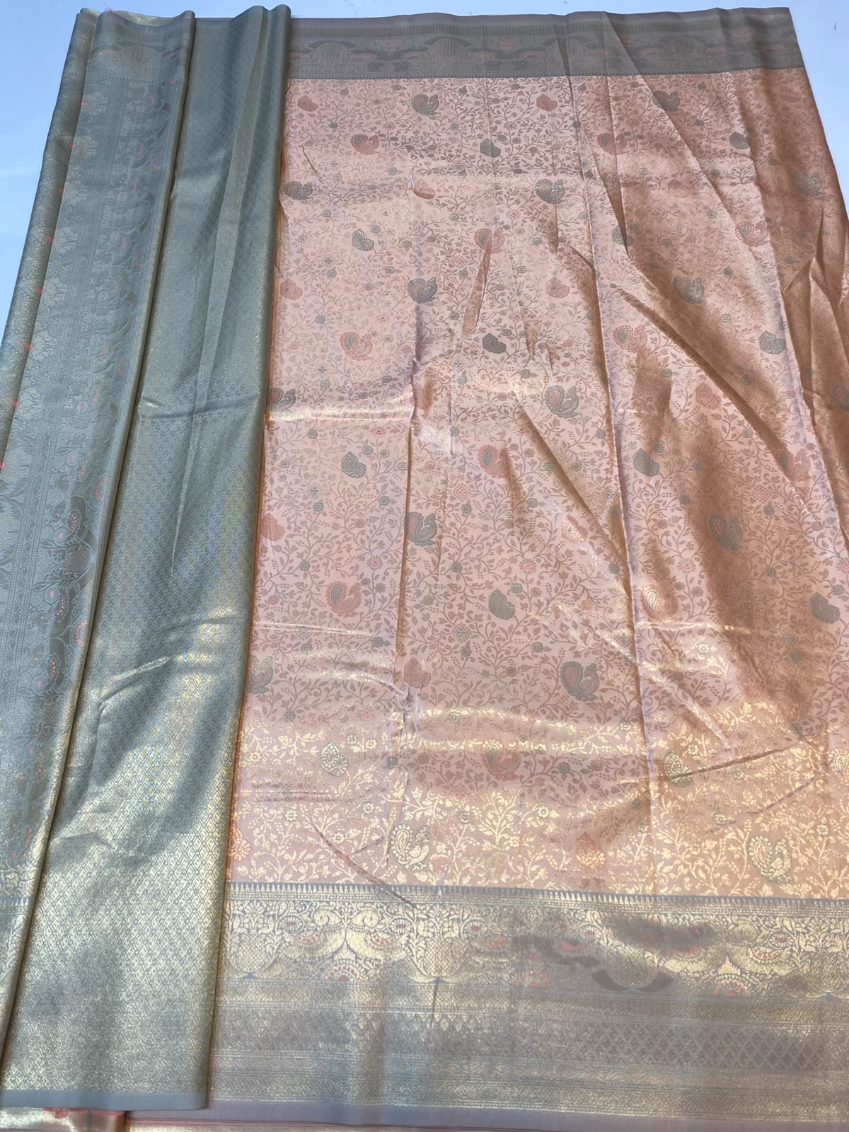 Semi Silk Butta Saree(3778-R5)