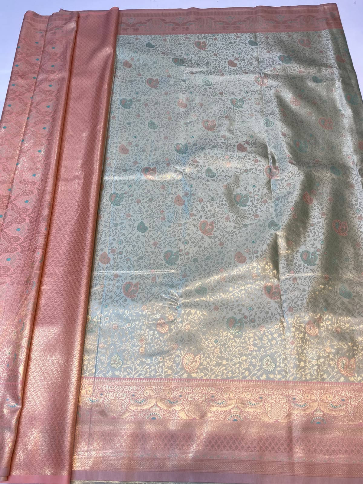 Semi Silk Butta Saree(3778-R5)