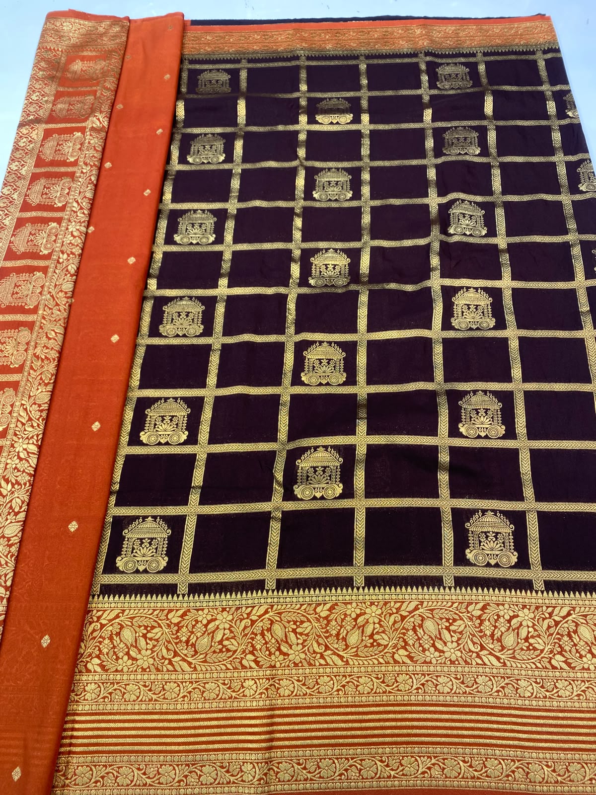 Khaddi Georgette Saree(3787C-R33)