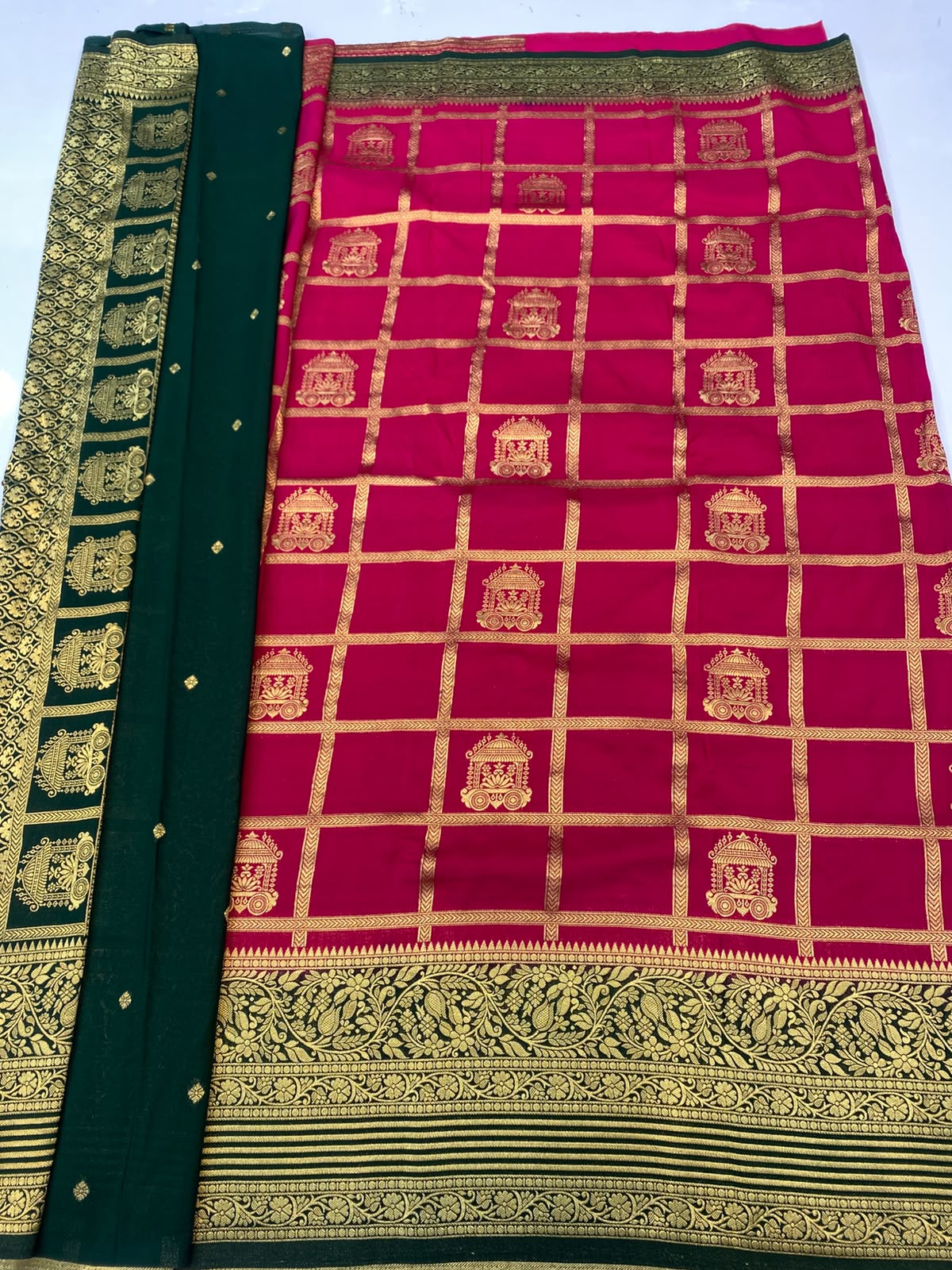 Khaddi Georgette Saree(3787C-R33)