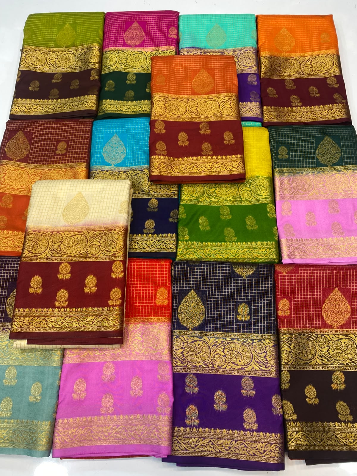 Mysore Chex Butta Saree(3624B-R20)