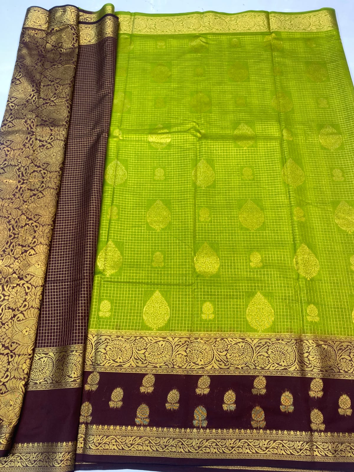 Mysore Chex Butta Saree(3624B-R20)