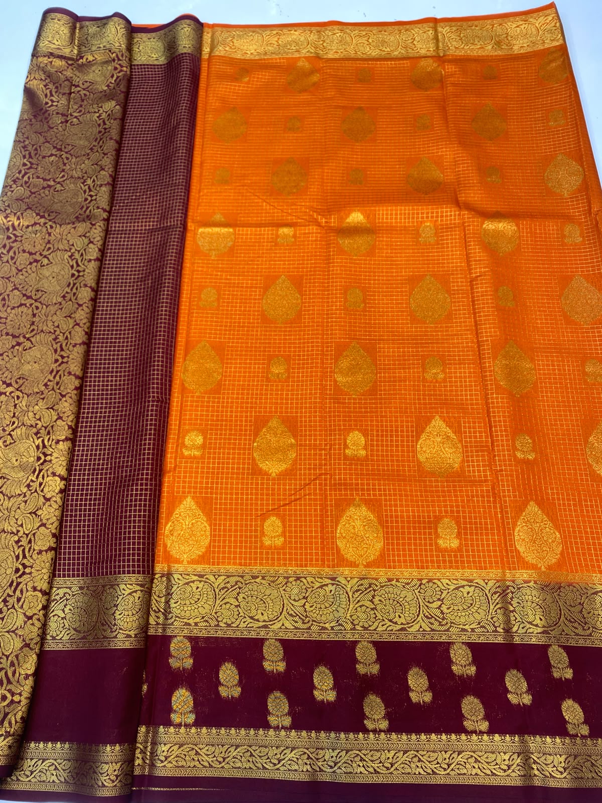 Mysore Chex Butta Saree(3624B-R20)