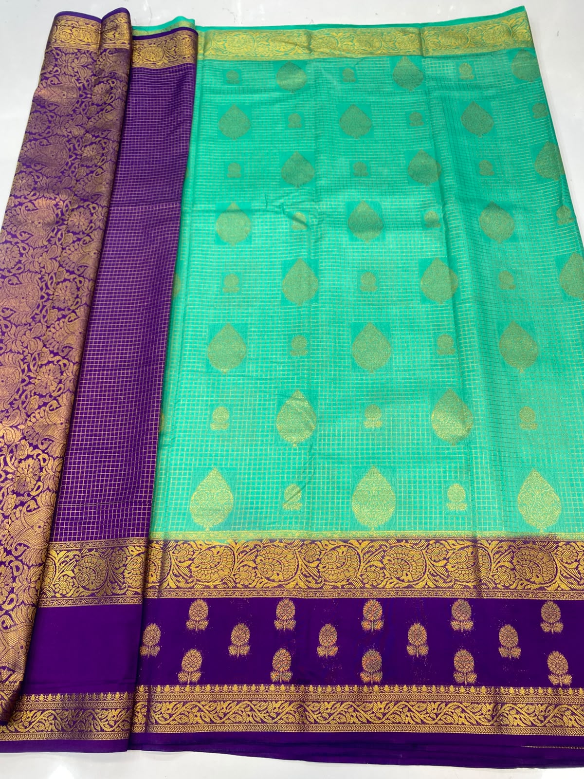 Mysore Chex Butta Saree(3624B-R20)