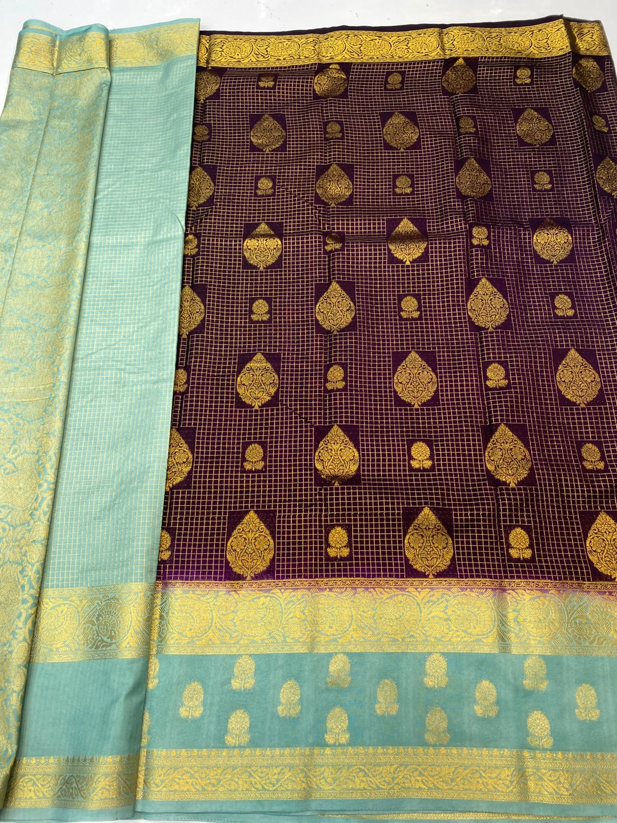 Mysore Chex Butta Saree(3624B-R20)