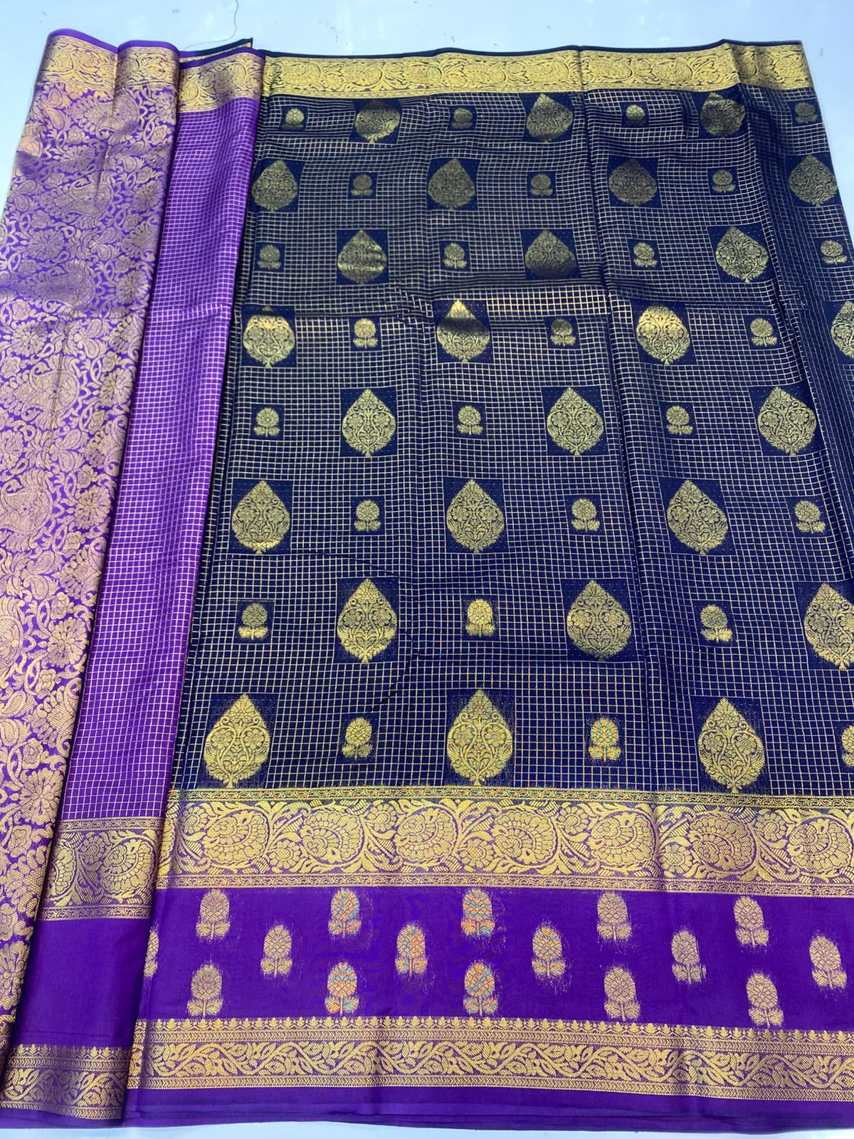 Mysore Chex Butta Saree(3624B-R20)