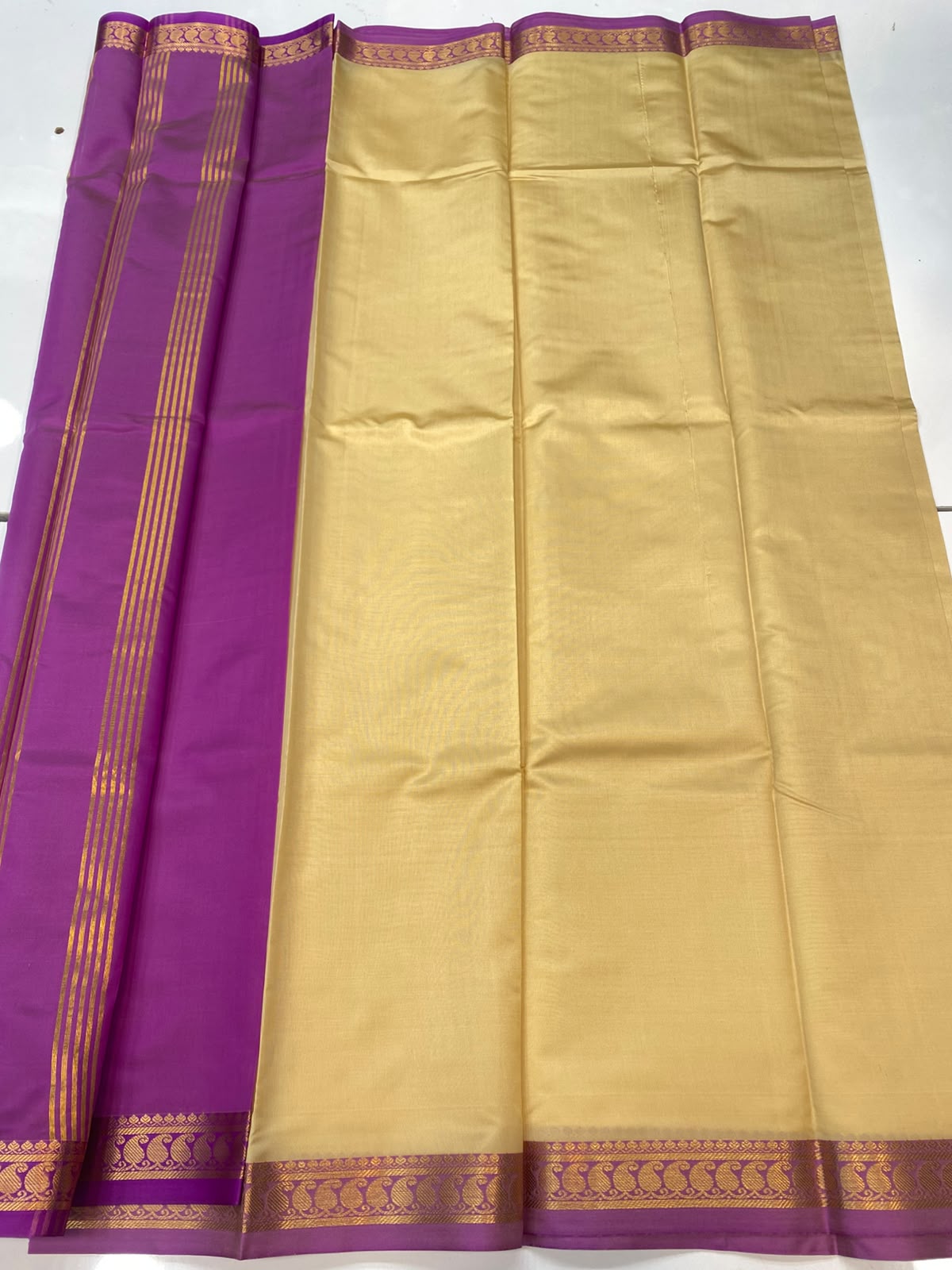 Mysore Crepe Zari Border(3782-R3)