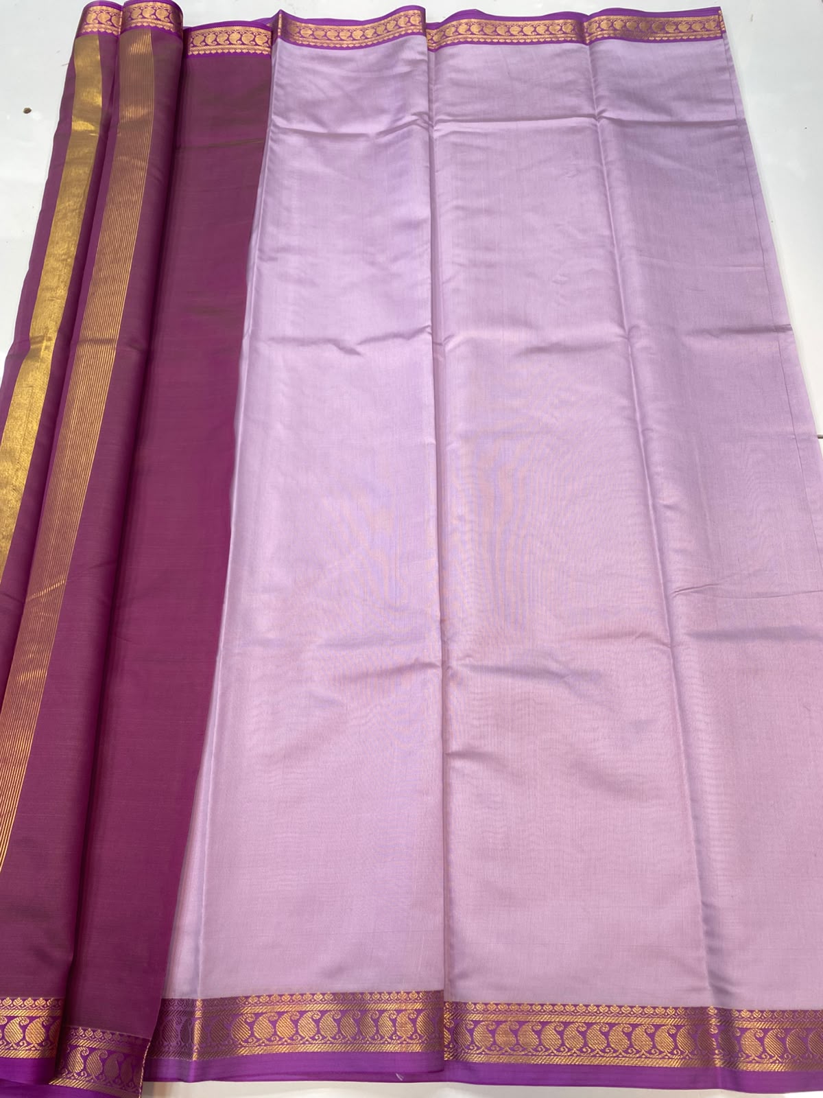 Mysore Crepe Zari Border(3782-R3)