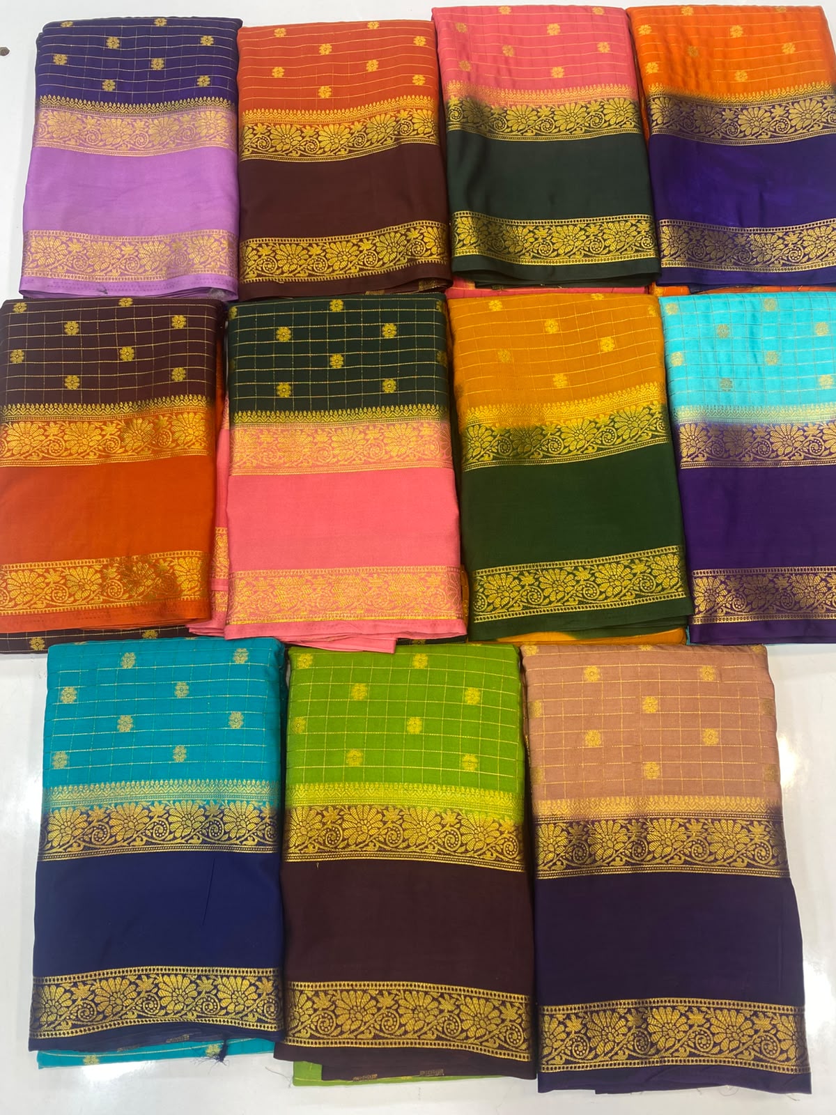 Mysore Chex Butta Saree(3261D-R6)