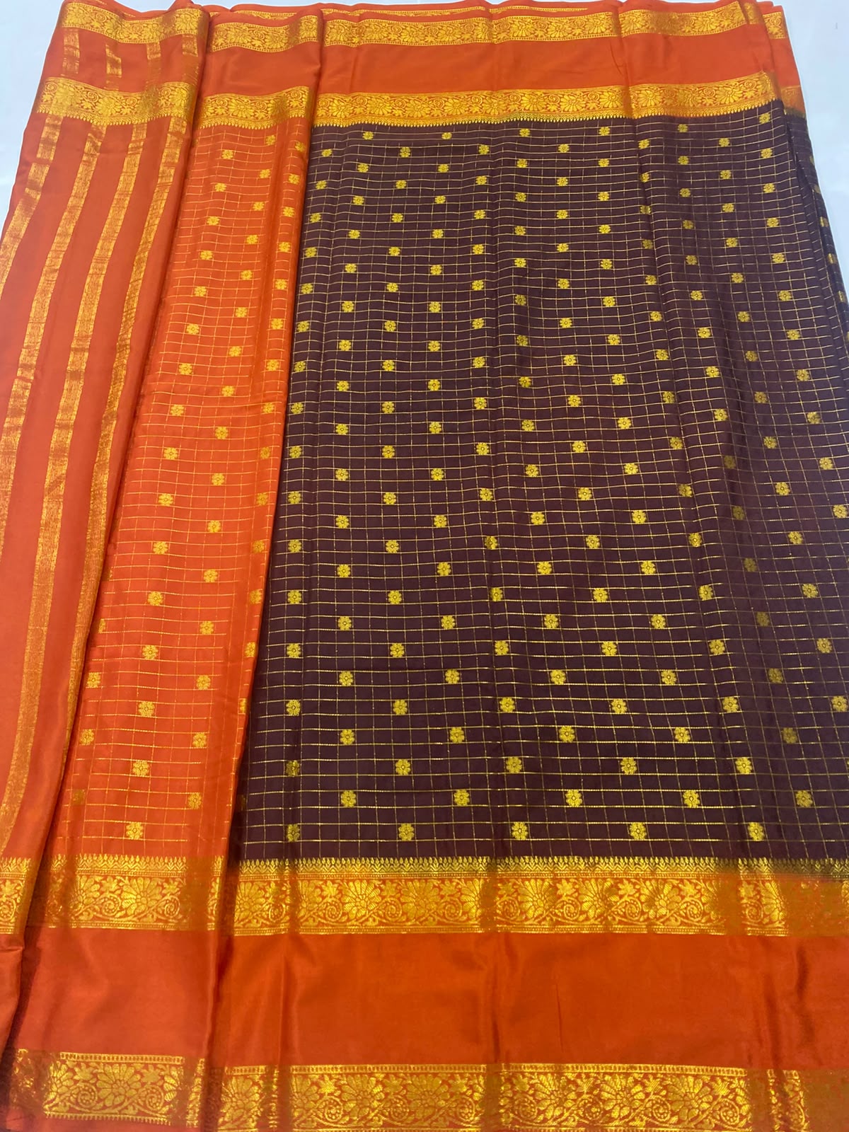 Mysore Chex Butta Saree(3261D-R6)