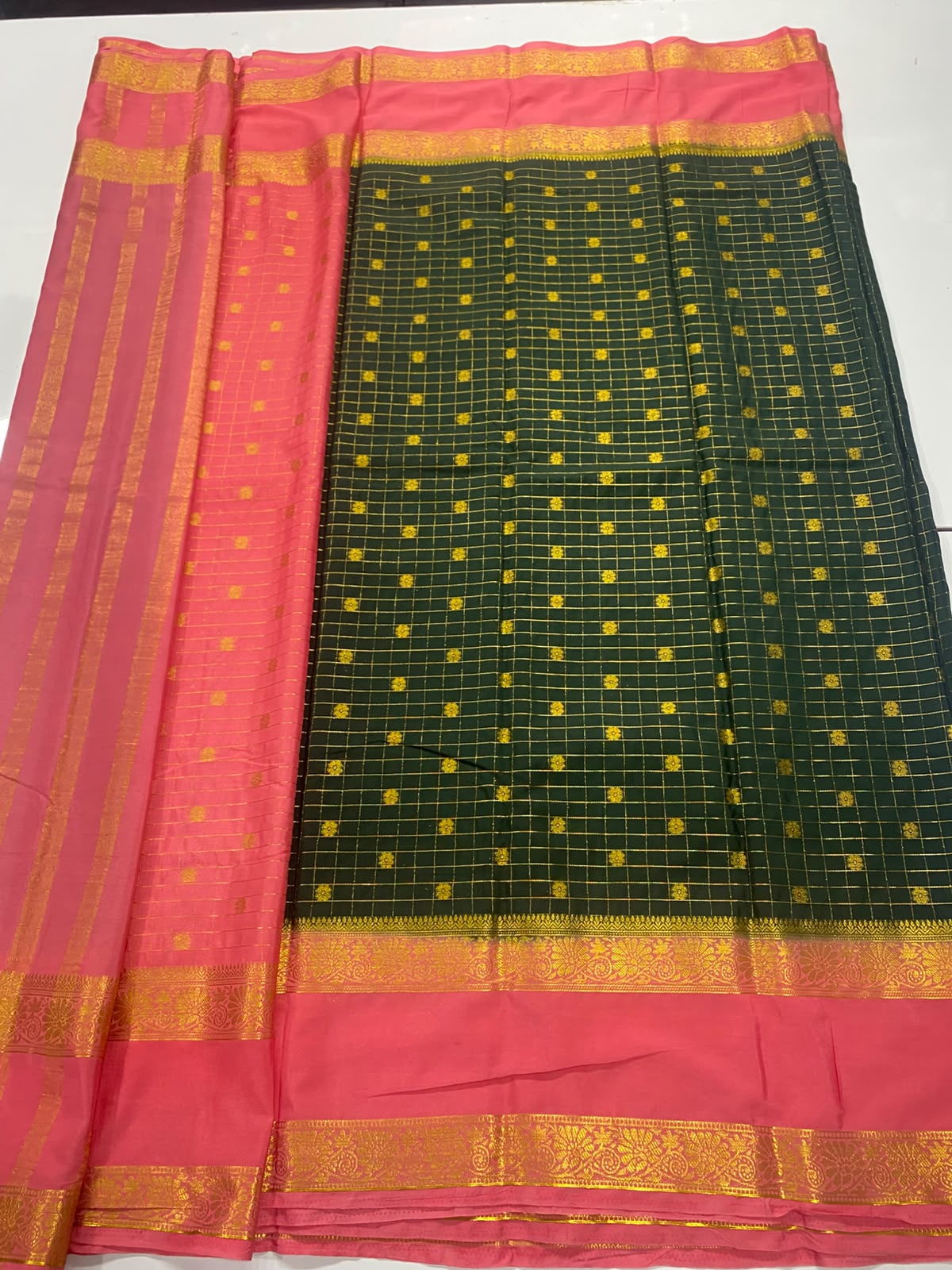 Mysore Chex Butta Saree(3261D-R6)