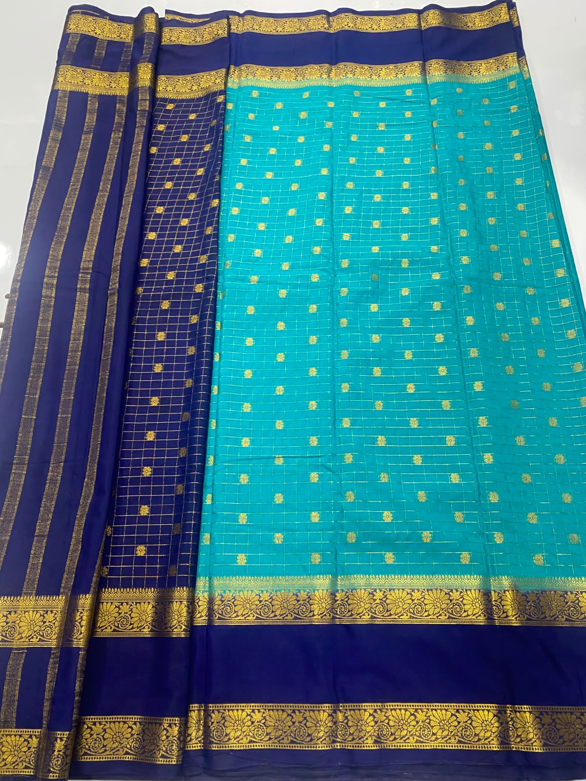 Mysore Chex Butta Saree(3261D-R6)