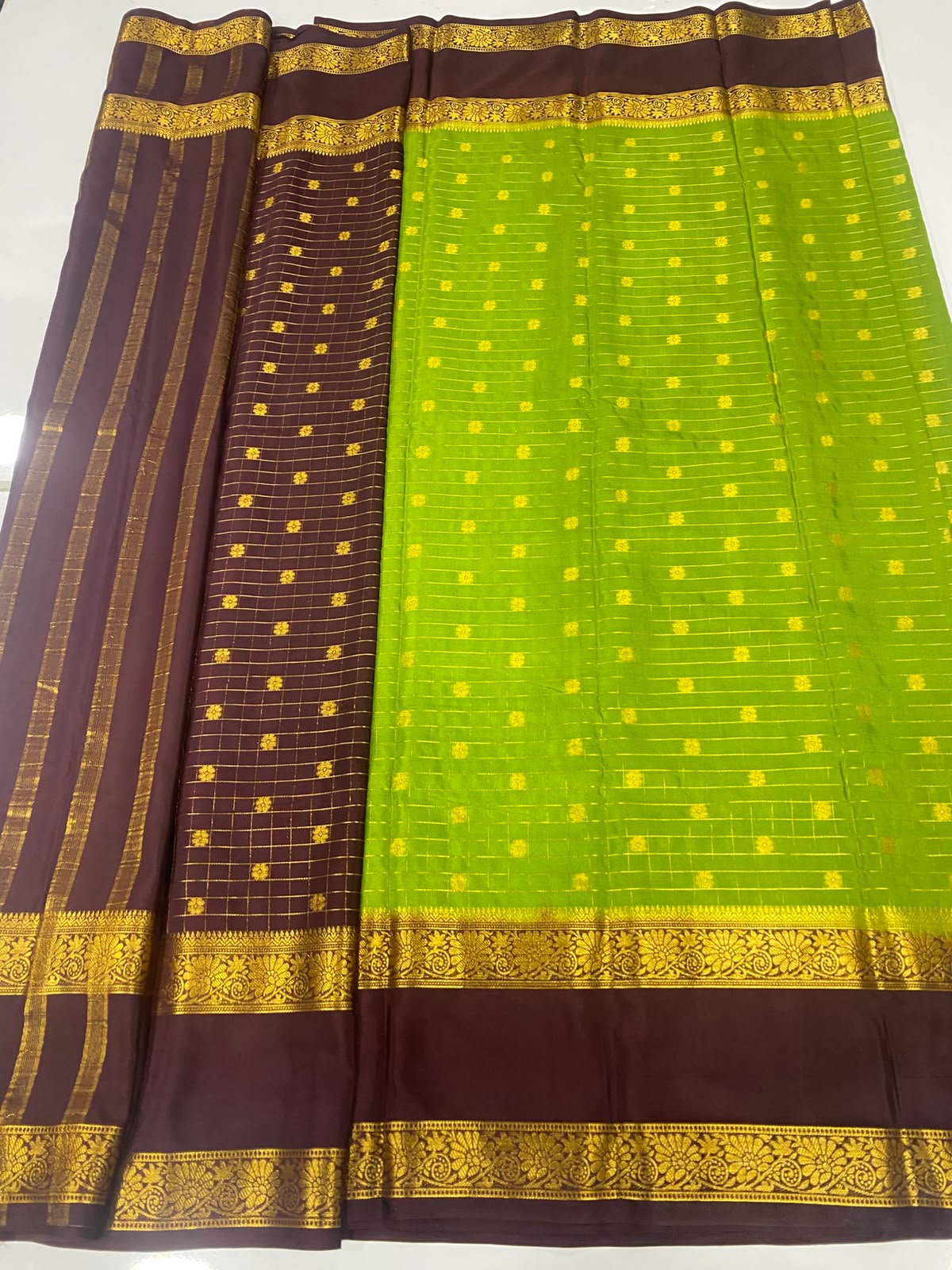 Mysore Chex Butta Saree(3261D-R6)