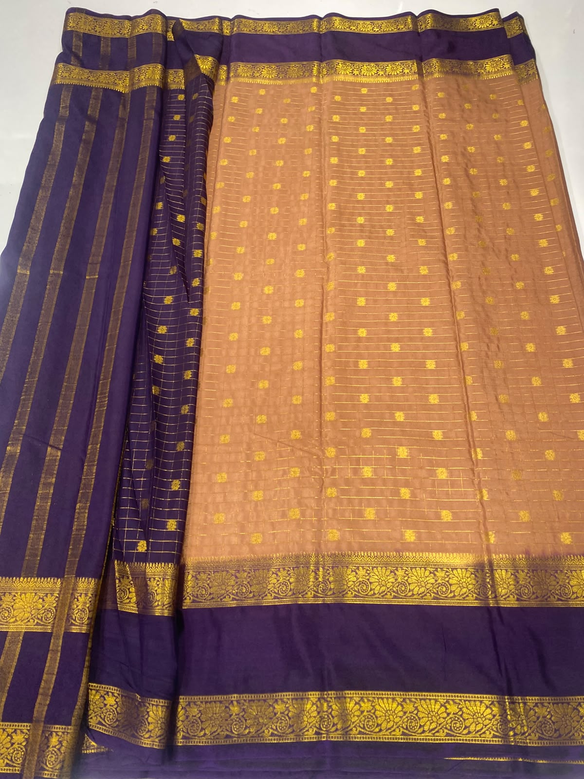 Mysore Chex Butta Saree(3261D-R6)
