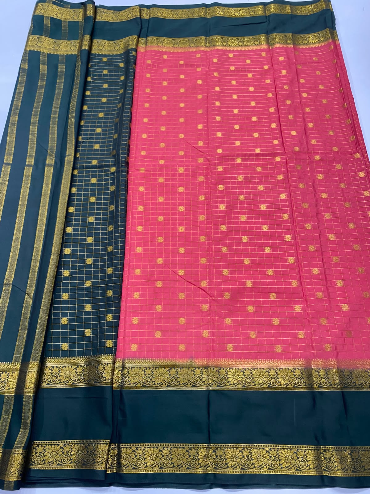 Mysore Chex Butta Saree(3261D-R6)