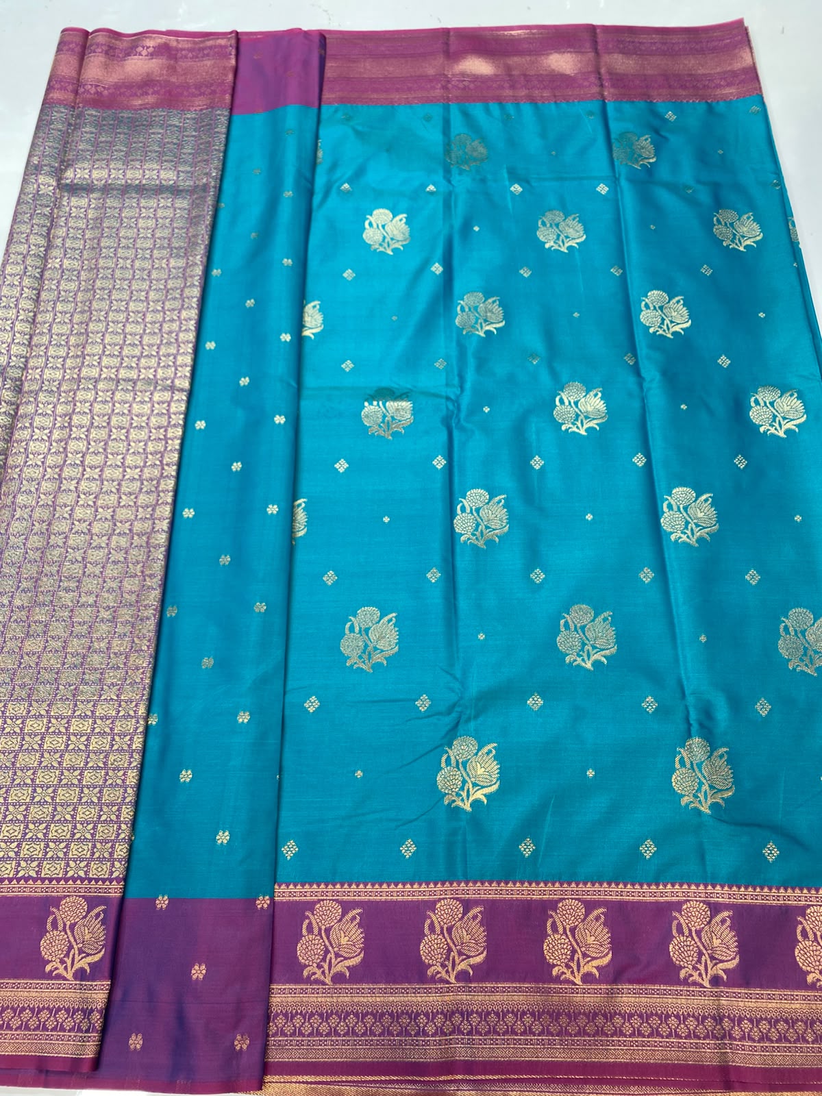Semi Silk Butta Saree(3777A-R7)