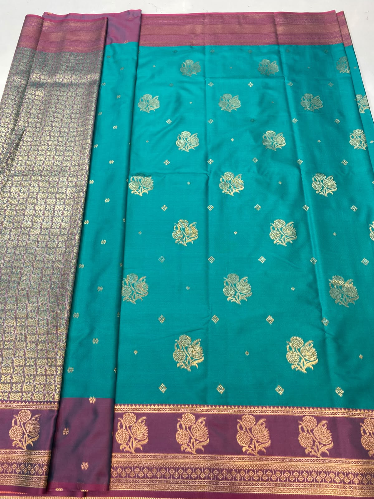 Semi Silk Butta Saree(3777A-R7)