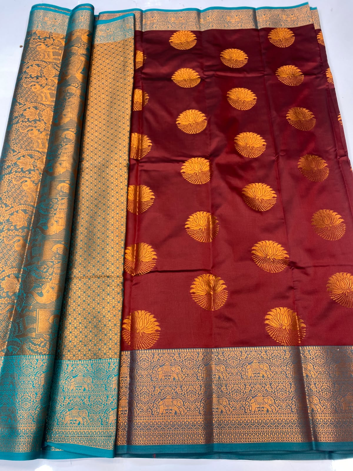 Semi Silk Butta Saree(3795B-R9)
