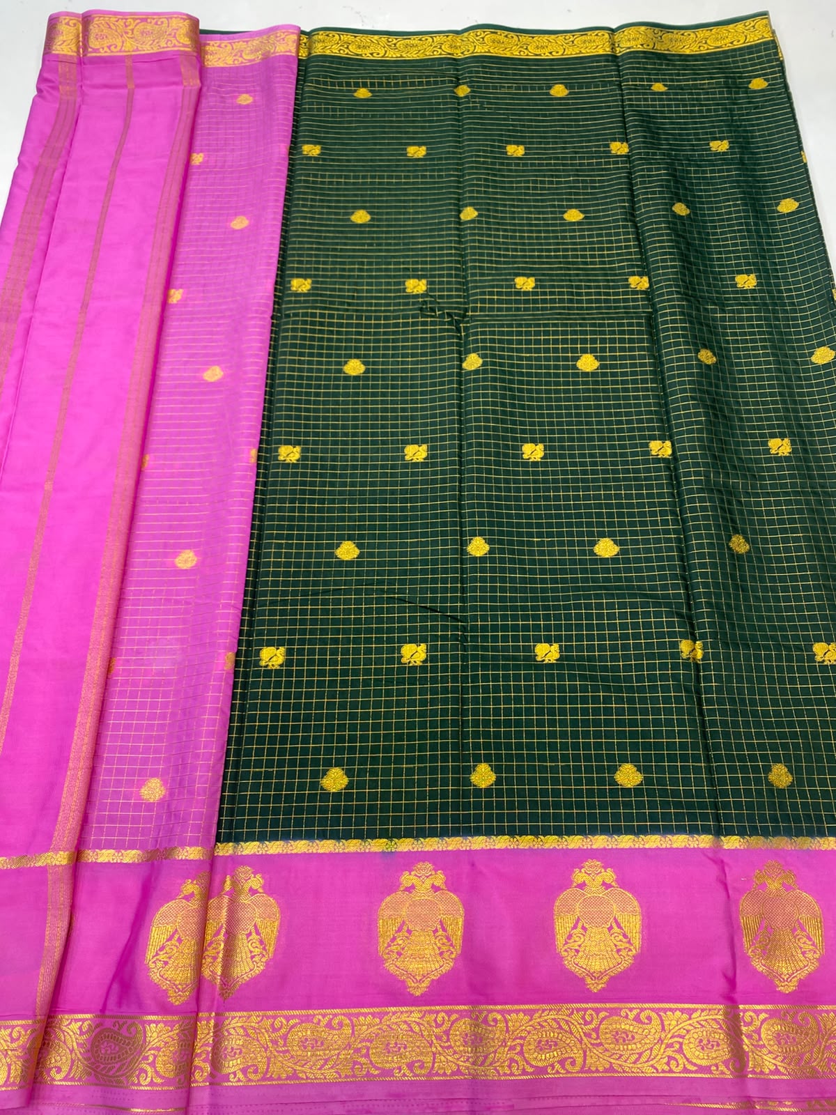 Mysore Chex Butta Saree(3261F-R26)