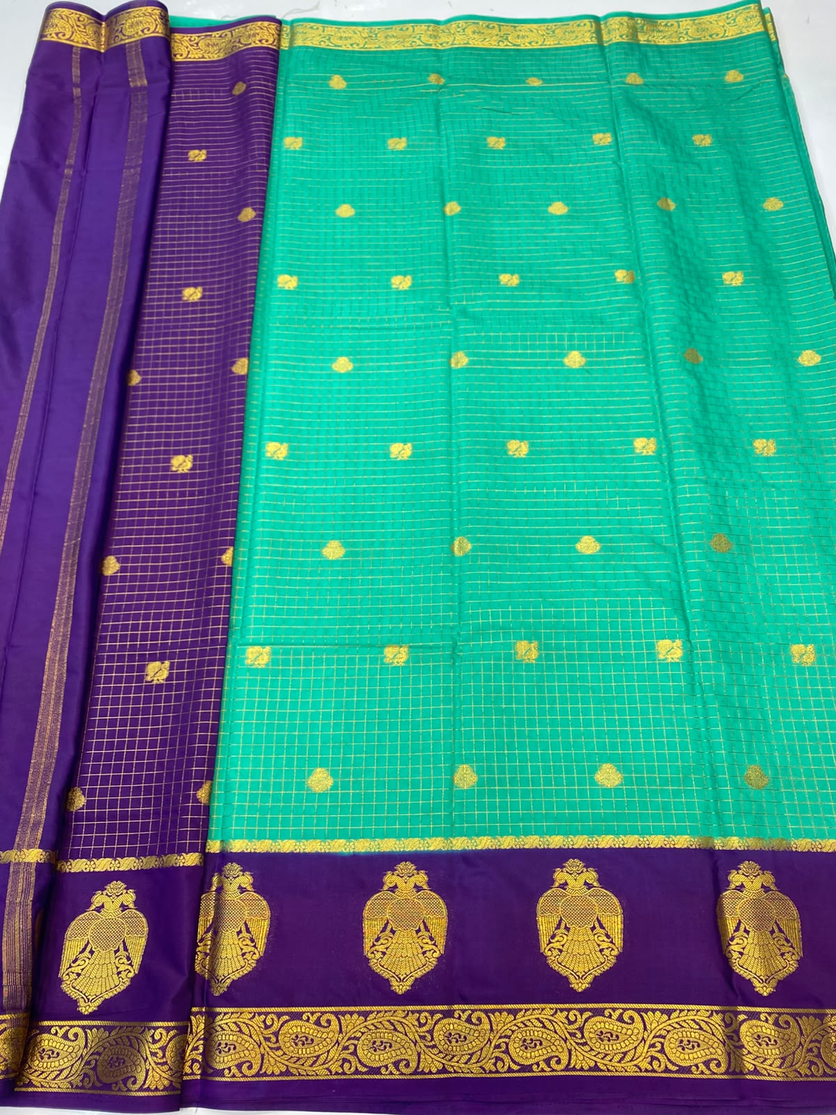Mysore Chex Butta Saree(3261F-R26)